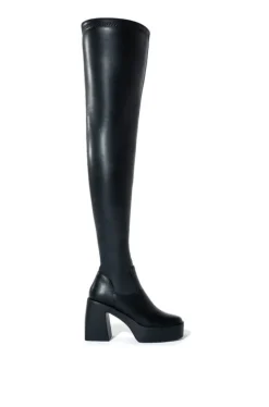 Adrianne- Platform Pu Boot