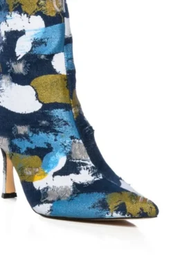August- Denim Stiletto Bootie