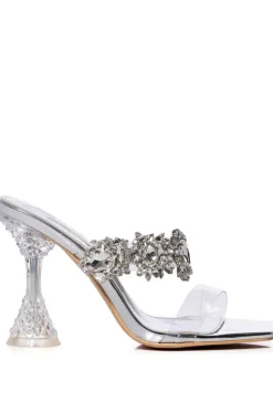 Barbados- Crystal Heeled Sandal