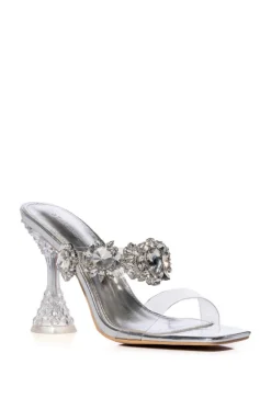 Barbados- Crystal Heeled Sandal