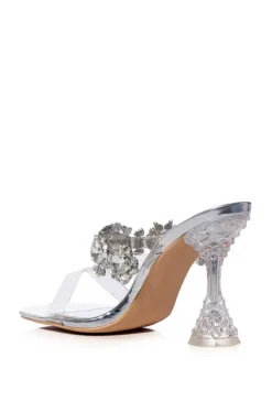 Barbados- Crystal Heeled Sandal