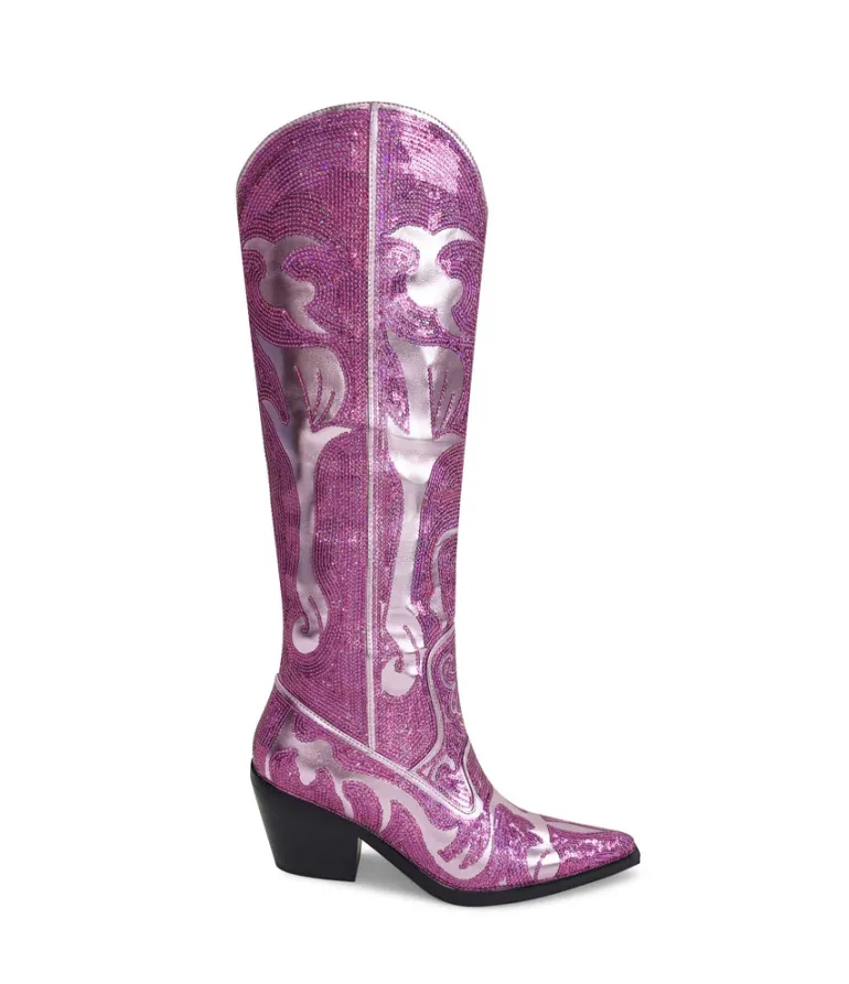 Braelyn- Metallic Western Boot