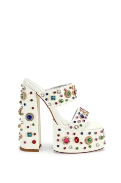 Breeze- Bejeweled Platform Sandal