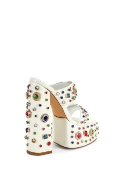 Breeze- Bejeweled Platform Sandal