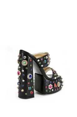 Breeze- Bejeweled Platform Sandal