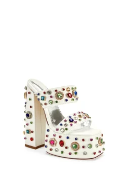 Breeze- Bejeweled Platform Sandal