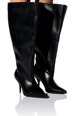 Brighten- Oversized Knee High Stiletto Boot