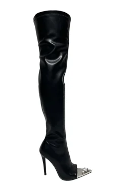 Clover- Peep Toe Stiletto Boot