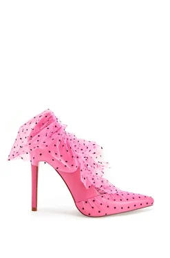 Discreet- Polka Dot Tulle Pump