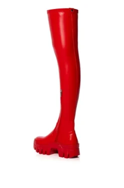Favo - 4 Way Stretch Chunky Thigh High Boot