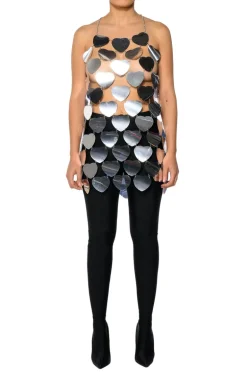 Heart-Foil Chain Dress