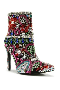 Holly- Jeweled Stiletto Bootie