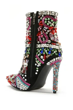 Holly- Jeweled Stiletto Bootie