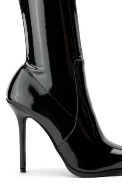 Isabella- Patent Stiletto Bootie