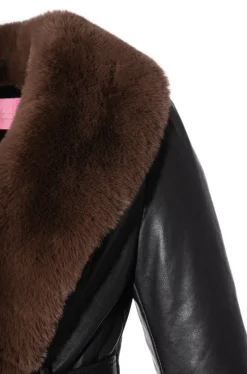 Kenzy- Plus Size Faux Fur Coat