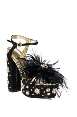 Kiki- Feather Platform Sandal