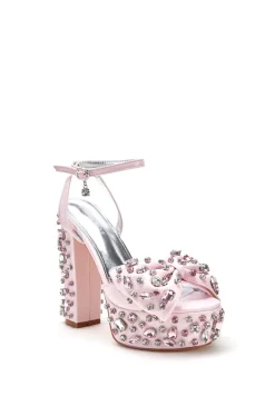 Maya- Bejeweled Platform Sandal