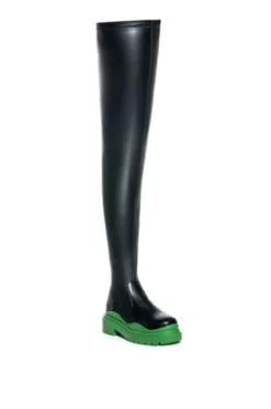 Naomi- Lug Thigh High Boot
