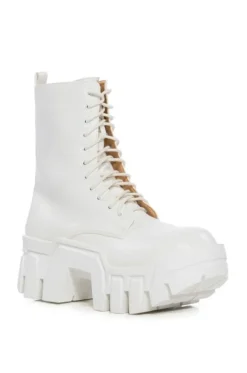 Olympia- Chunky Lace Up Bootie