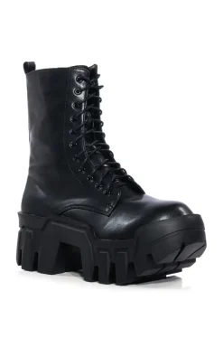 Olympia- Chunky Lace Up Bootie