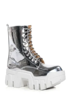 Olympia- Chunky Lace Up Bootie