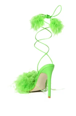 Penn- Feather Stiletto Sandal