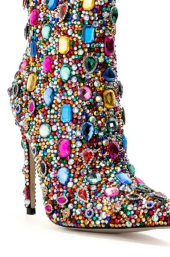 Poppy- Jeweled Stiletto Bootie