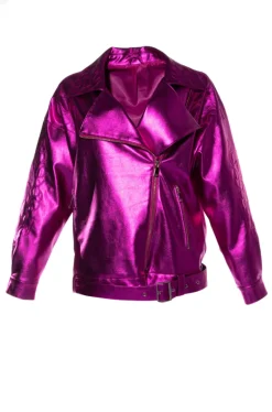 Prince-Moto Fuchsia Western Moto Jacket