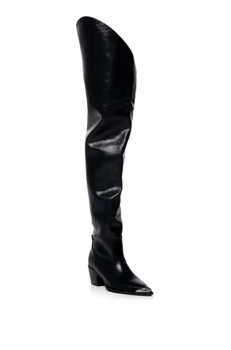 Ria- Thigh High Western Boot