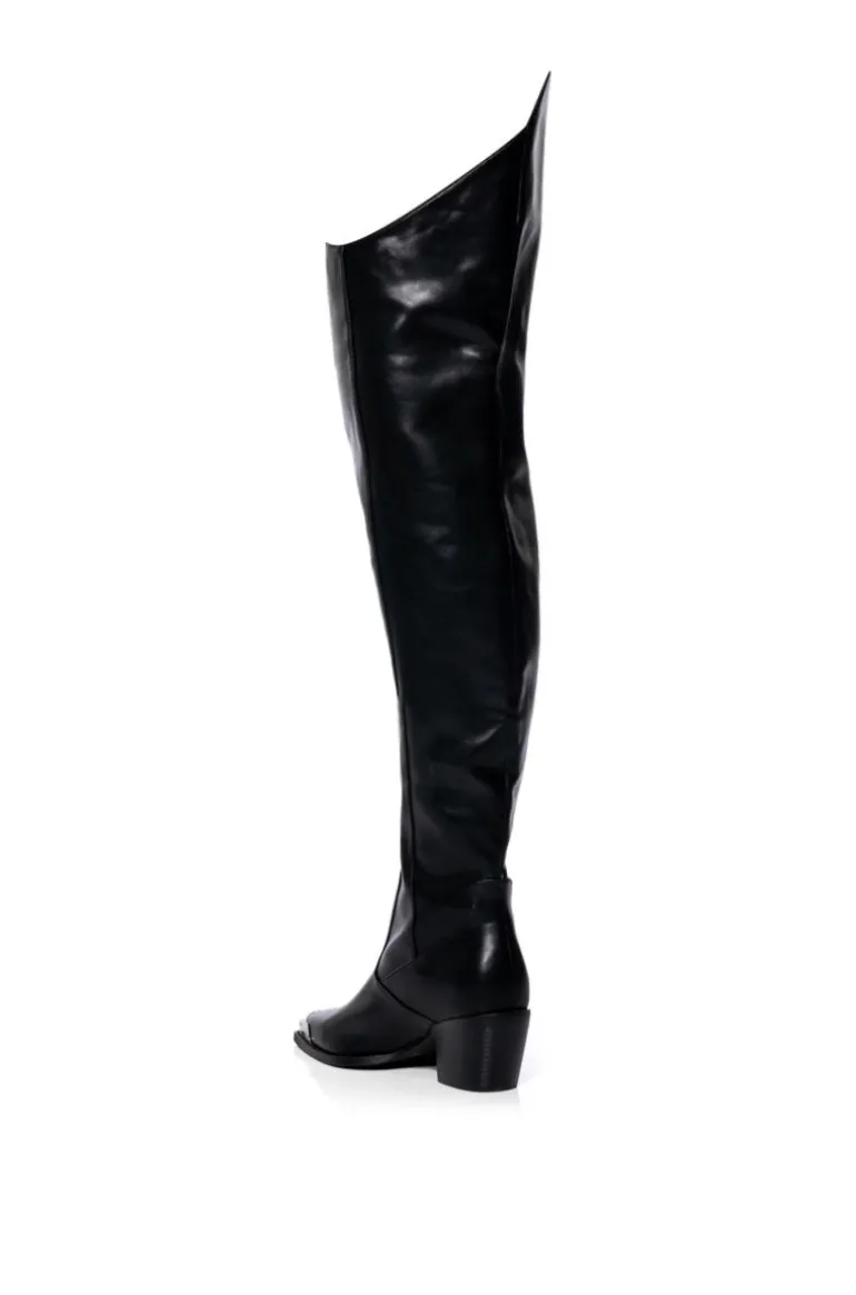 Ria- Thigh High Western Boot