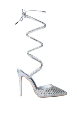 Riss- Crystal Ankle Wrap Pump