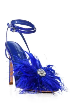Santos- Feather Stiletto Sandal