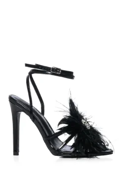 Santos- Feather Stiletto Sandal