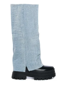 Shuri- Fold-Over Knee High Boot