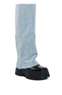 Shuri- Fold-Over Knee High Boot