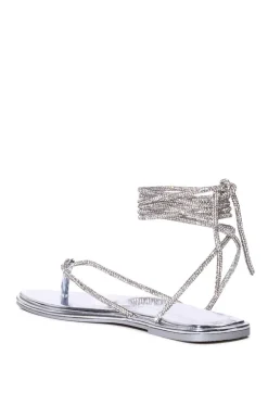 Starstruck- Crystal Wrap Flat Sandal