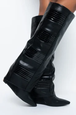 Victoria Covered Wedge Boot