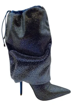 Wishful-Blue Stiletto Bootie